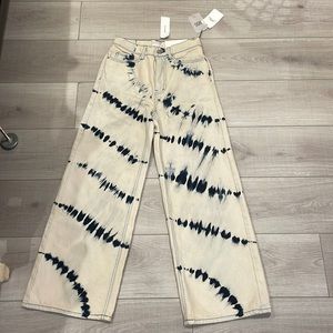 Brand New Tie Dye Bleach Wash Urban Outfitter Jeans